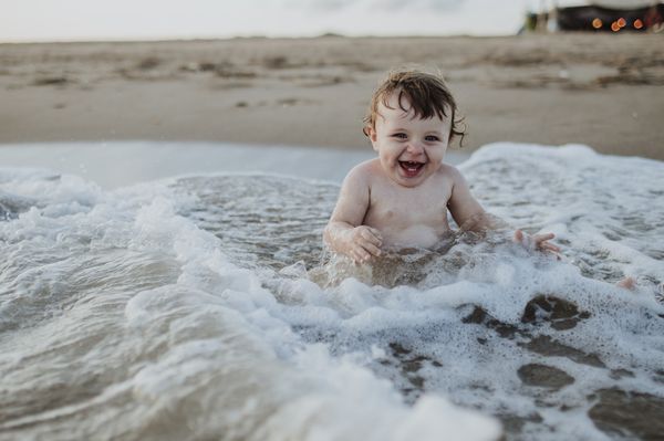 Bebê na praia