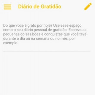Ferramenta Diário de Gratidão do app - Foto: Divulgação