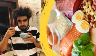 Dieta de Caio Castro com 2kg de proteína não é saudável - Foto: Syda Productions/Shutterstock e caiocastro/Instagram