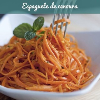 Spaghetti de cenoura - Foto: Reprodução / Instagram 