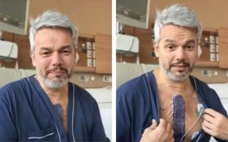 foto de otaviano costa no hospital