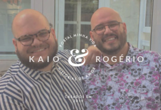 Kaio e Rogério começaram a namorar pela internet e hoje são casados - Foto: Acervo pessoal