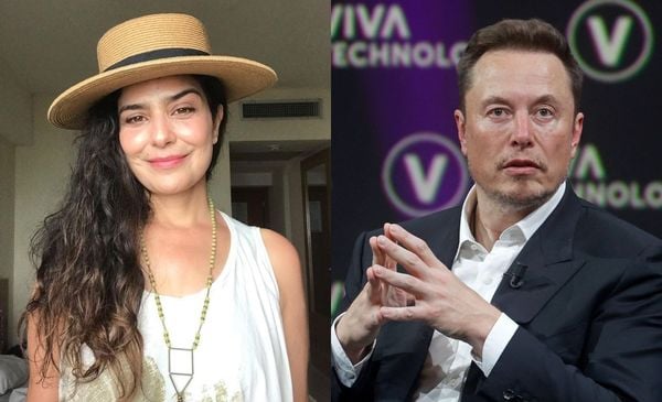 Letícia Sabatella e Elon Musk