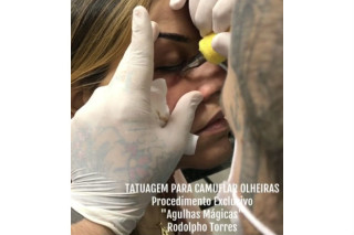 Rodolpho Torres usa a tatuagem para esconder olheiras - foto: Divulgação/Instagram