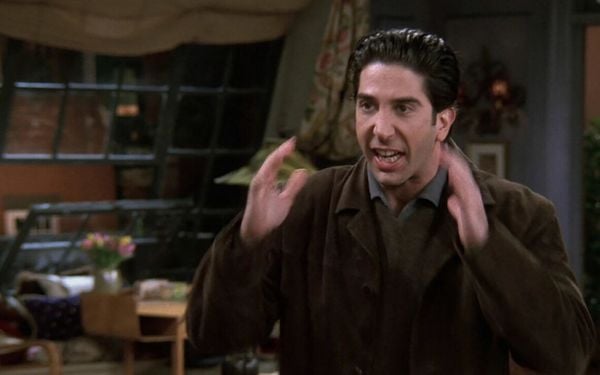 Ross gritando em Friends