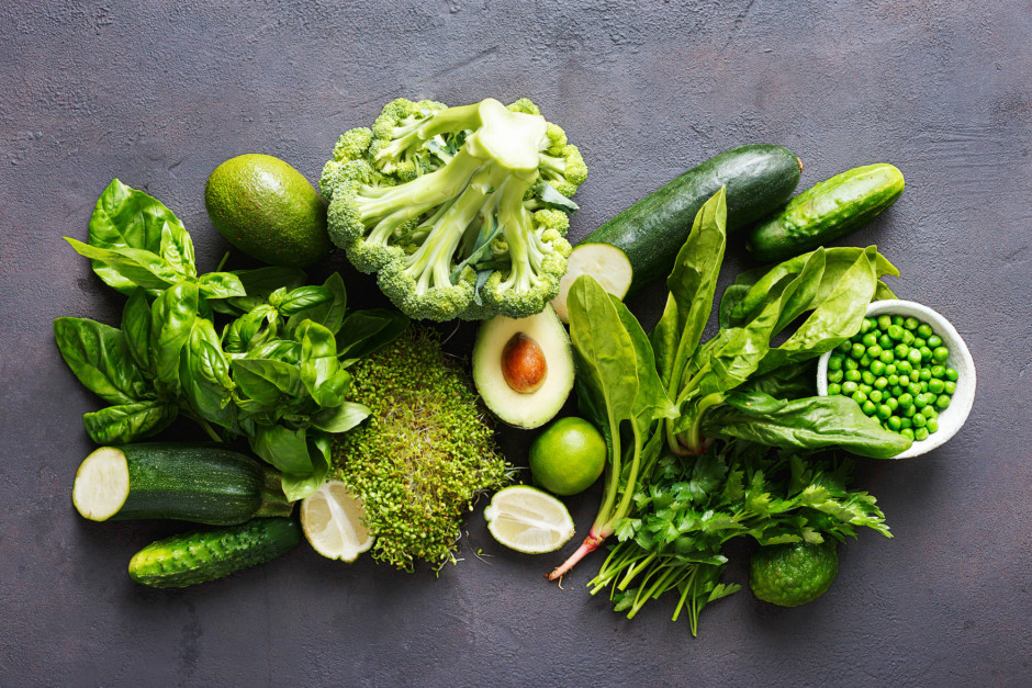 Vegetais verdes são ricos em vitamina K