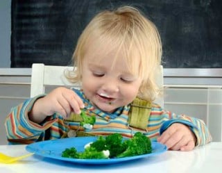 Criança vegetariana
