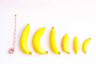 Bananas comparando o tamanho do pênis