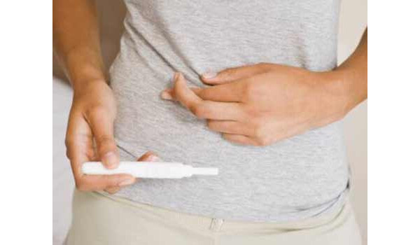 Teste de gravidez domiciliar