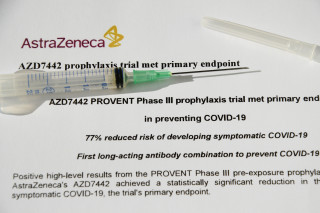 Imagem do estudo do novo medicamento da AstraZeneca para prevenção contra COVID-19
