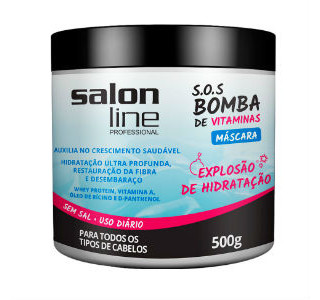 Máscara SOS Salon Line Bomba de Vitaminas 500g - R$ 13,99