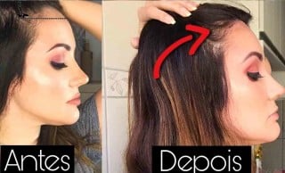 Antes e depois da youtuber Mariana Dino. Foto: Reprodução | Youtube