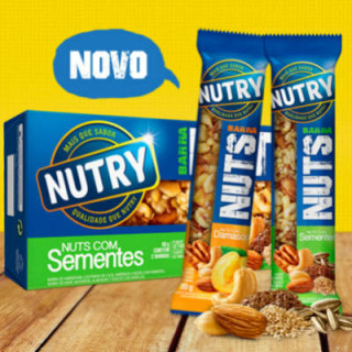 A barrinha Nutry Nuts é rica em gorduras boas - Foto: Nutry