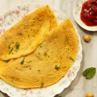 'Omelete' de grão-de-bico é uma ótima receita para dietas veganas - Foto: Shutterstock