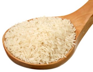 Colher de arroz branco