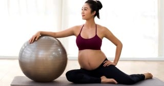 Bola de pilates na gravidez