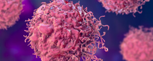 Ilustração de uma célula cancerígena