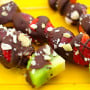 Frutas de chocolate e castanhas: uma doce saudável e funcional