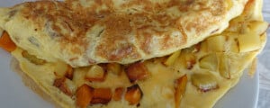 Omelete fit de batata-doce